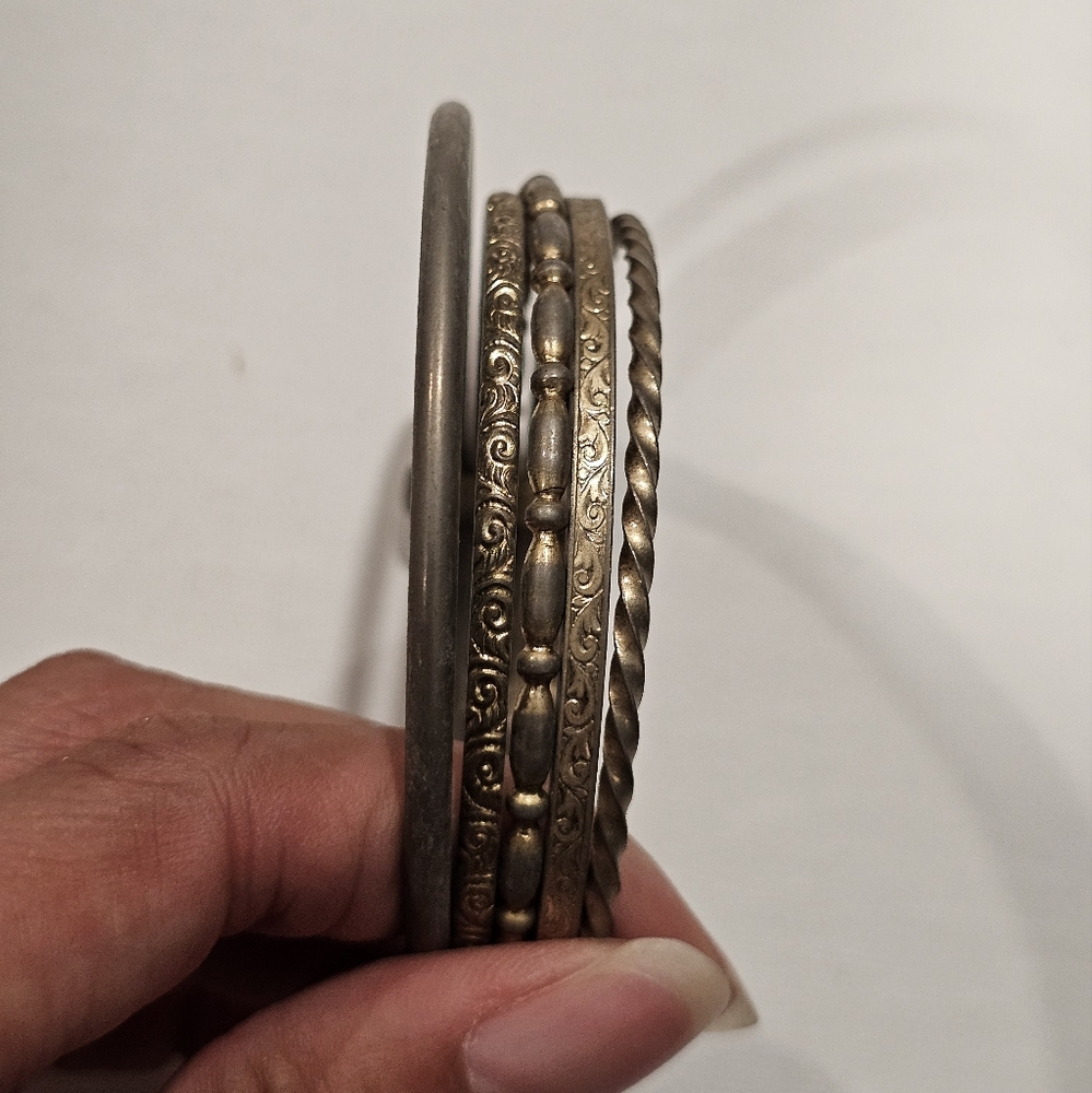 Vintage Bracelets Stack Of 5